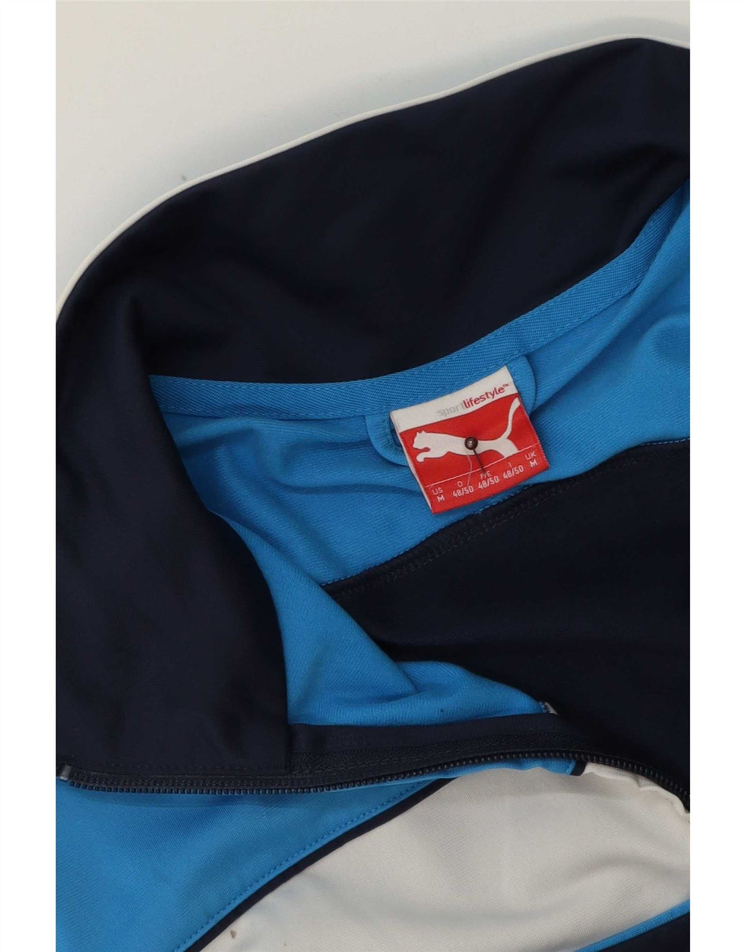 Puma Veste de Survêtement Homme Bleu Marine Moyen Colourblock