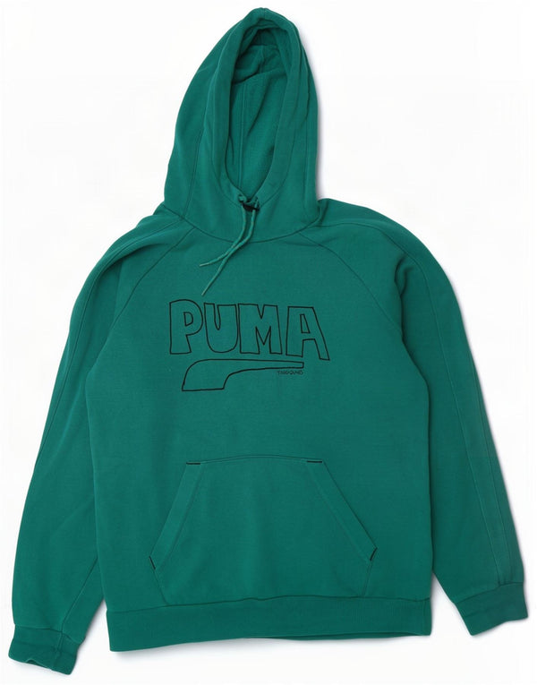 Puma Mens Todd James Graphic Hoodie Jumper Μεγάλο Πράσινο Βαμβακερό