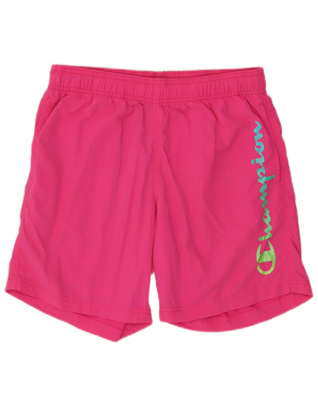 Champion Mens Graphic Sport Shorts Small  Pink Nylon