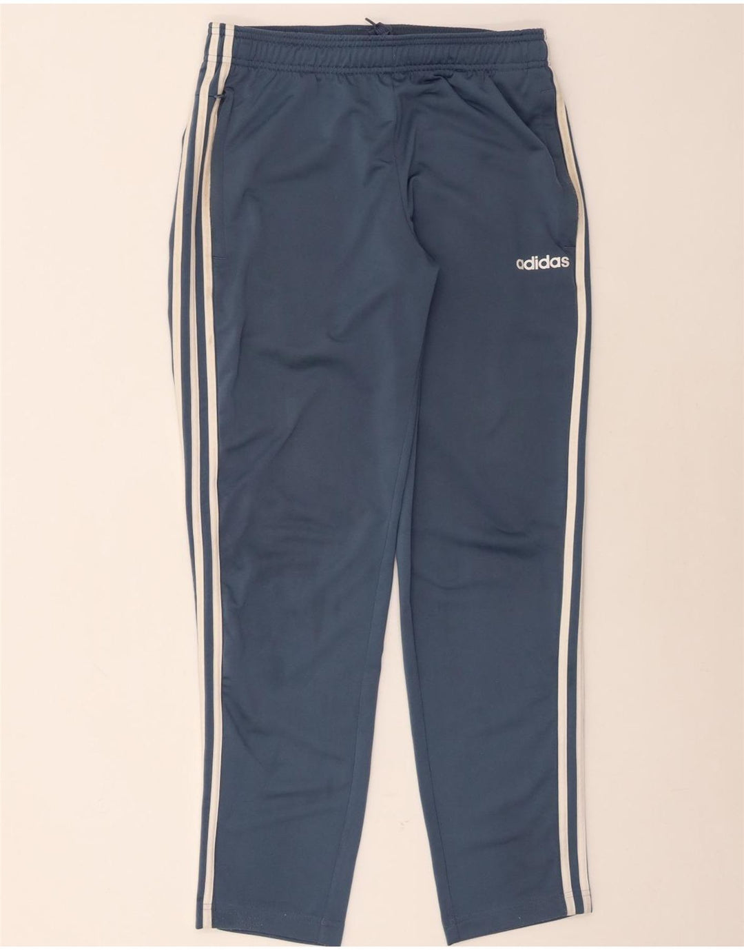 Adidas Herren-Trainingshose aus mittelblauem Polyester