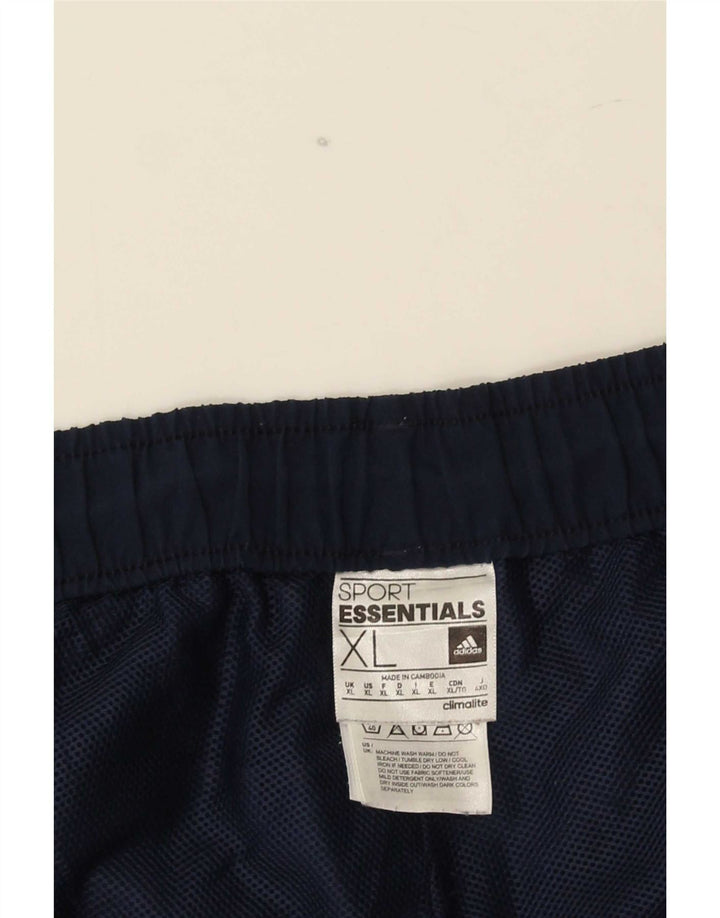 Adidas Mens Climalite Sport Shorts XL Navy Blue Polyester