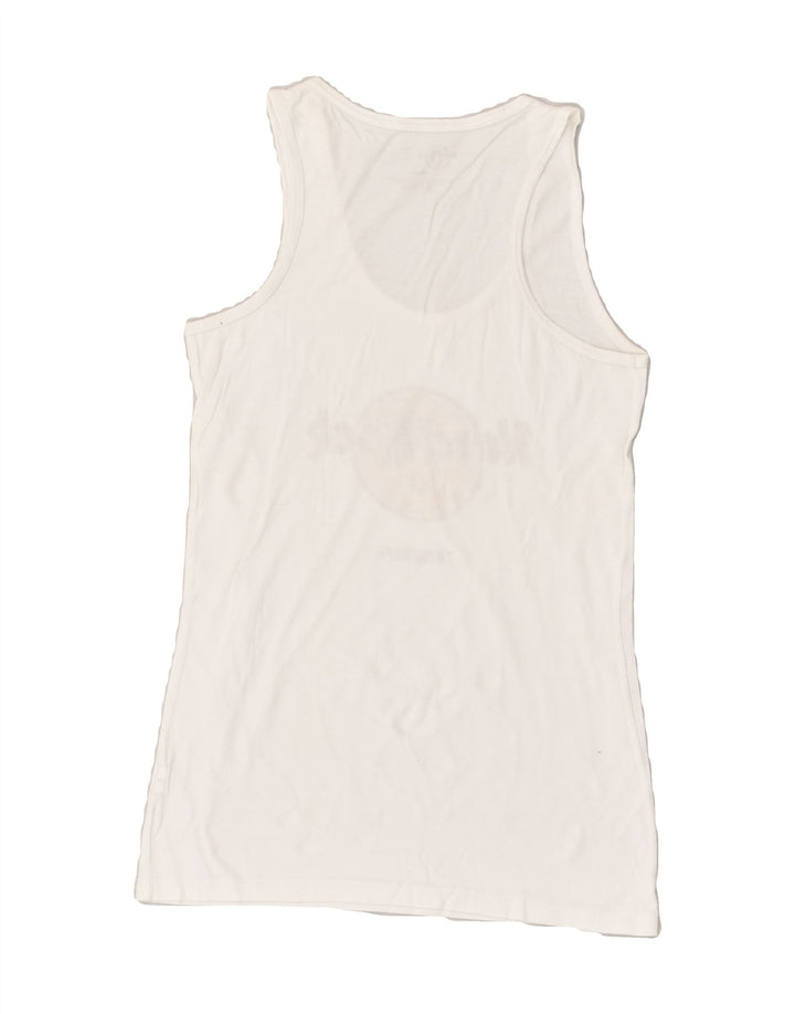 HARD ROCK CAFE Boys Tenerife Graphic Vest Top 6-7 Years Small White Cotton | Vintage Hard Rock Cafe | Thrift | Second-Hand Hard Rock Cafe | Used Clothing | Messina Hembry 