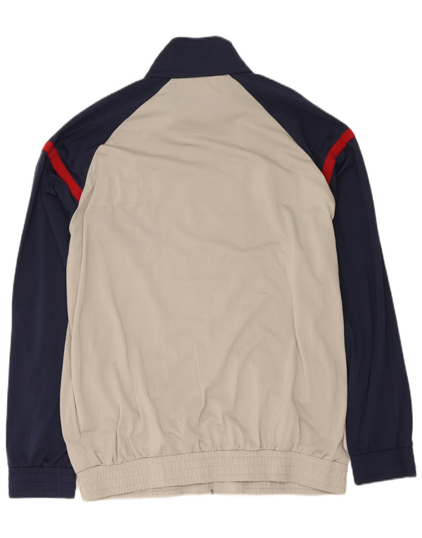 Kappa Mens Regular Fit Tracksuit Top Jacket 3XL Grey Colourblock Sports