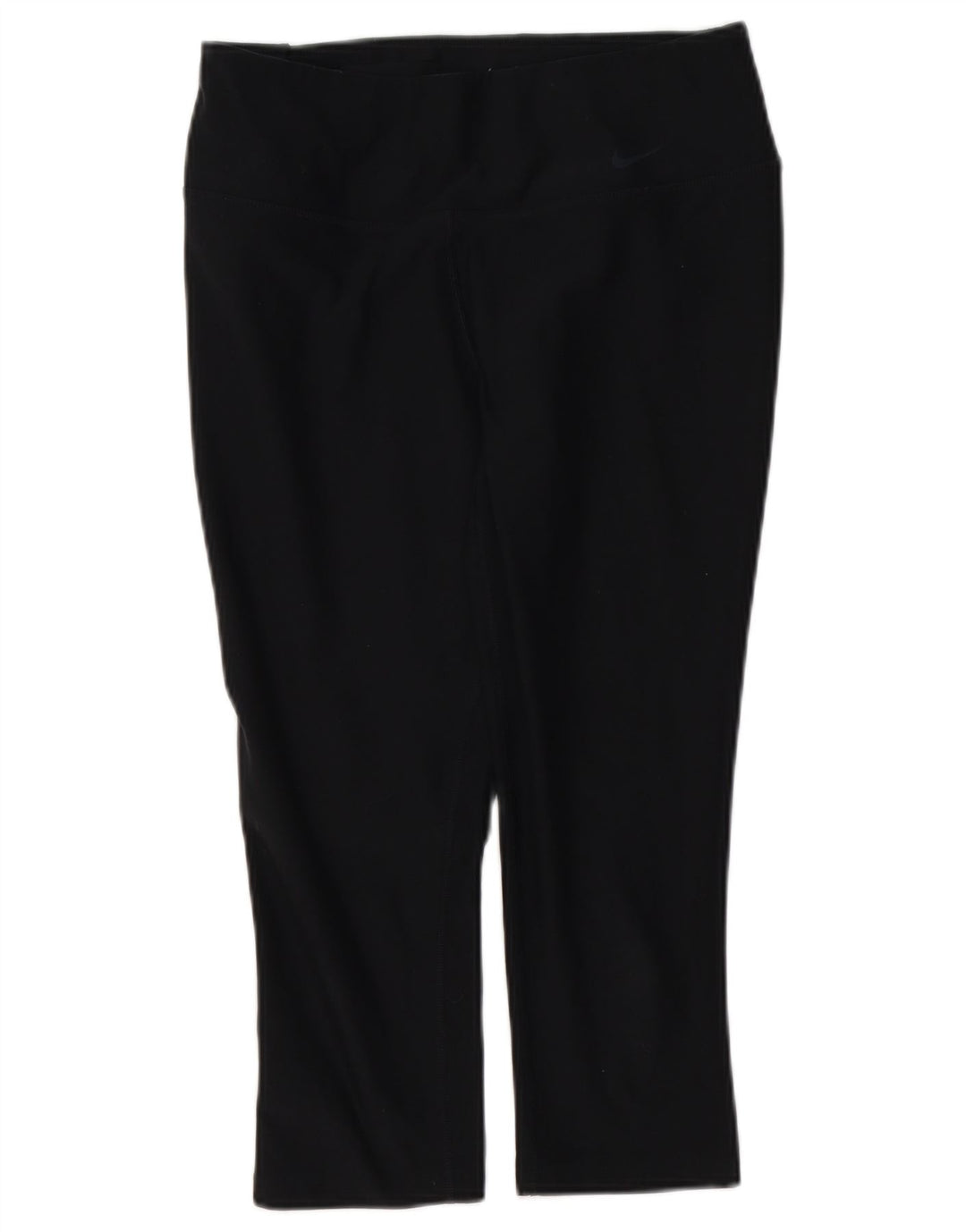 NIKE Womens Dri Fit Capri Leggings UK 12 Medium  Black
