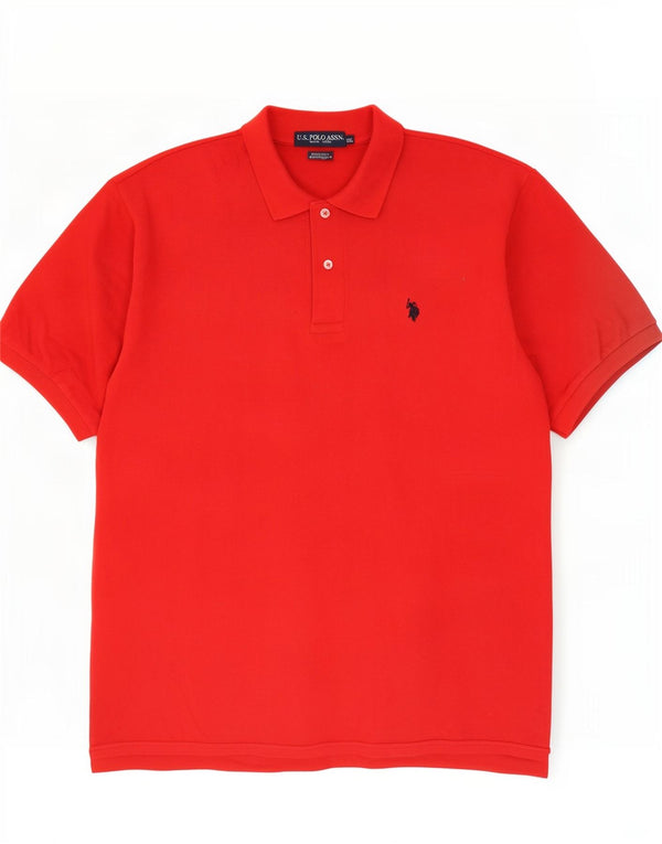 Asociación de Polo de EE. UU. Polo para hombre 2XL Algodón rojo