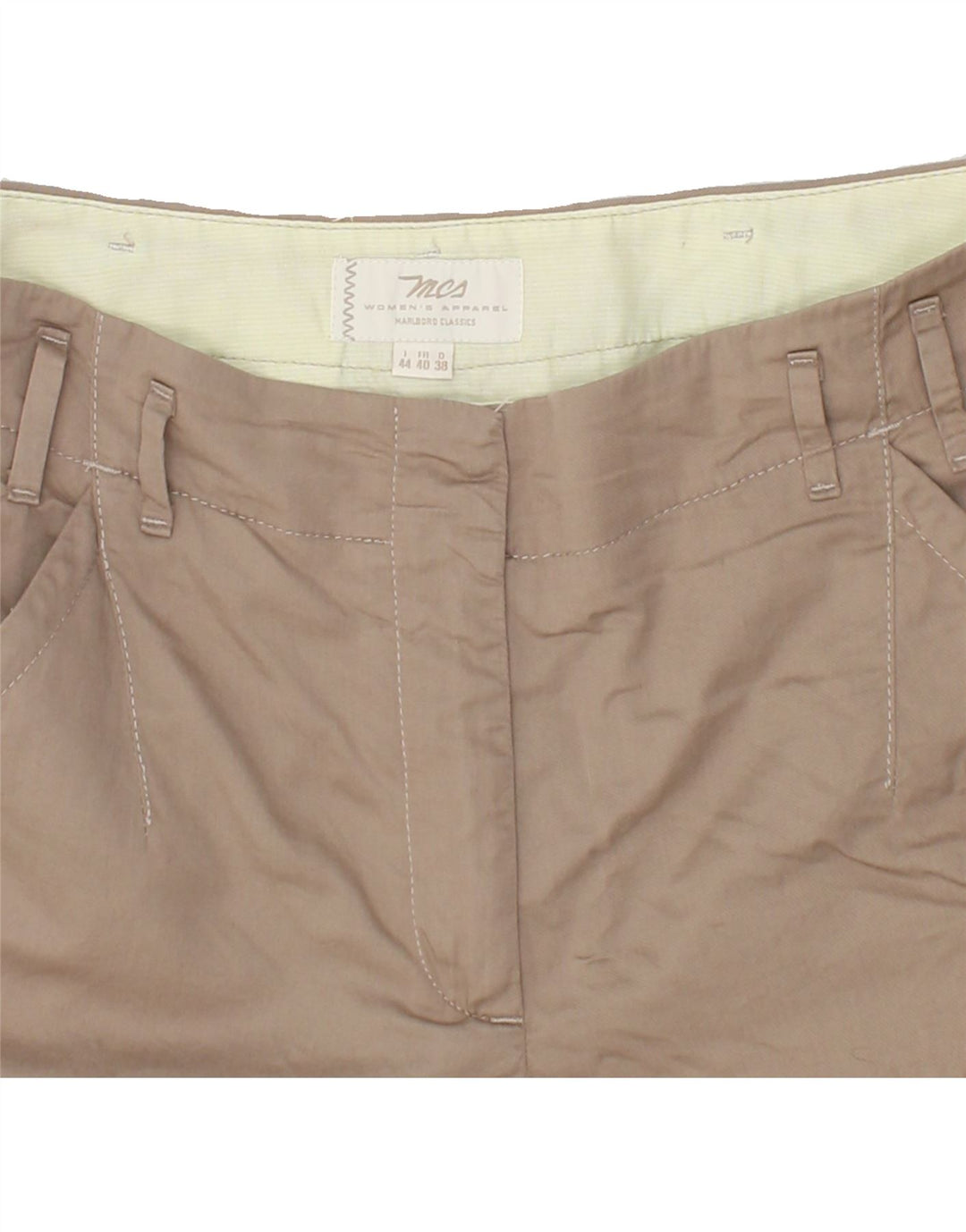 MARLBORO CLASSICS Womens Bermuda Shorts EU 38 Medium W32  Brown Cotton Vintage Marlboro Classics and Second-Hand Marlboro Classics from Messina Hembry 