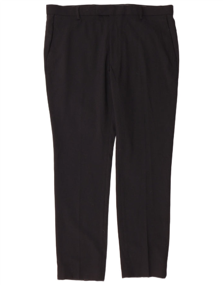 MARKS & SPENCER Slim Suit Bukser til mænd W38 L31 Sort