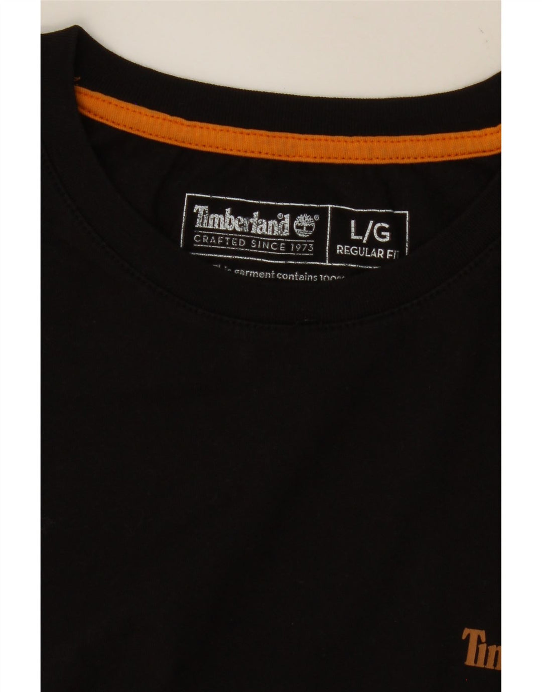TIMBERLAND Mens Regular Fit T-Shirt Top Large Black