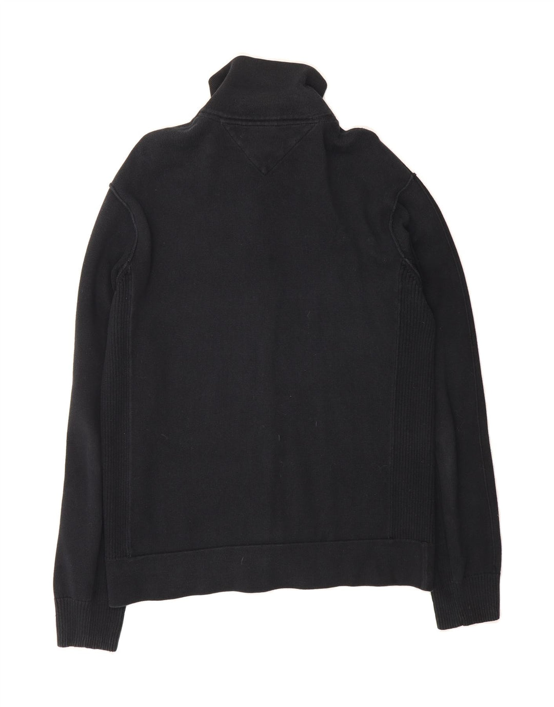 TOMMY HILFIGER Mens Cardigan Sweater Large Navy Blue Vintage Tommy Hilfiger and Second-Hand Tommy Hilfiger from Messina Hembry 