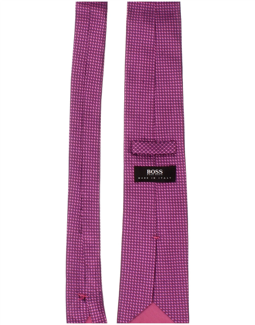 Hugo Boss Mens Tie One Size Purple Spotted Classic