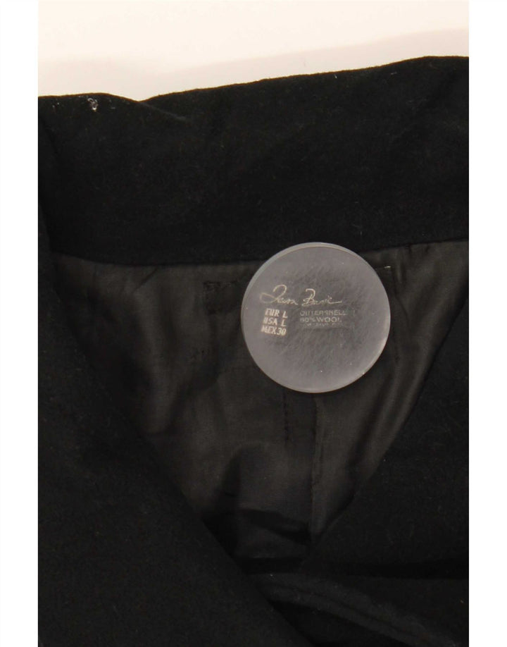 Zara Γυναικείο μπουφάν blazer UK 14 Large Black Wool
