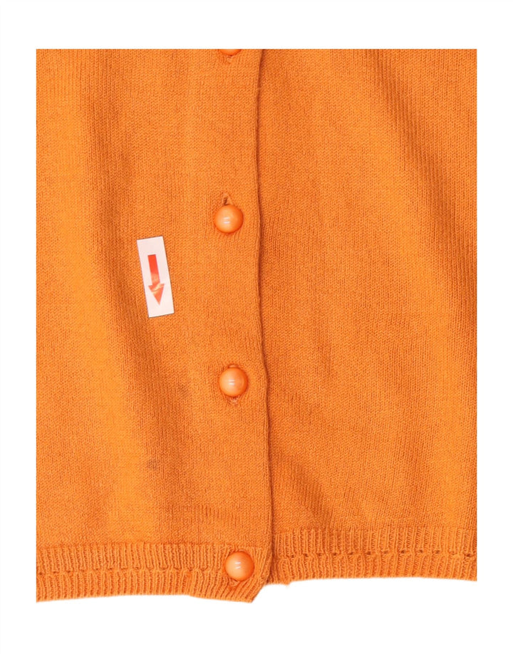 Marks & Spencer Womens Oversized Cardigan Sweater UK 16 Large Orange