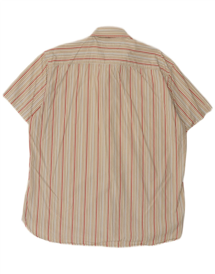Tommy Hilfiger Mens Short Sleeve Shirt XL Multicoloured Pinstripe
