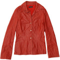 CRISTINA GAVIOLI Womens Leather Jacket UK 14 Medium Red Leather Vintage Cristina Gavioli and Second-Hand Cristina Gavioli from Messina Hembry 