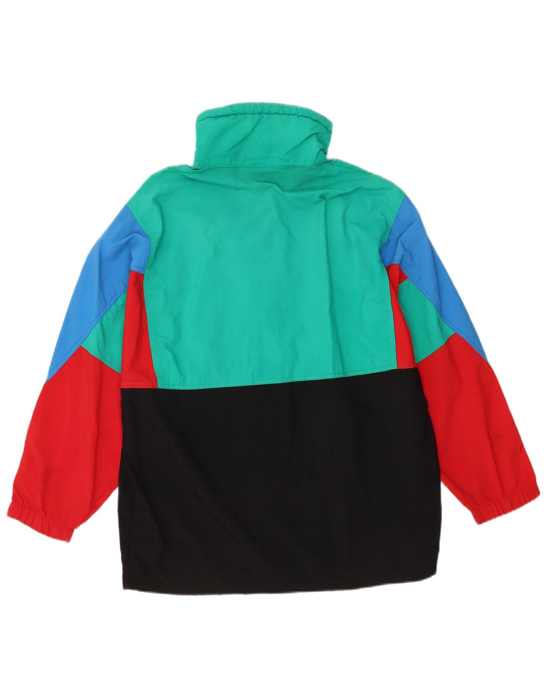 Vintage herre anorakjakke IT 44 XS Flerfarvet Colourblock Polyamid