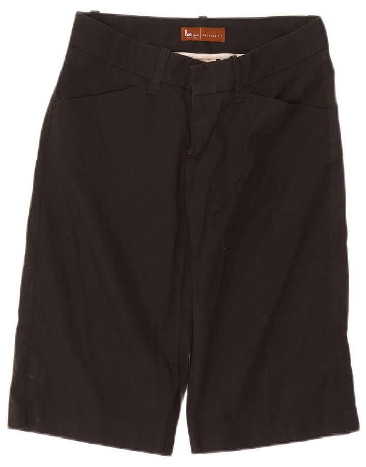 LEE Womens Casual Shorts US 3 Small W27 Black Cotton