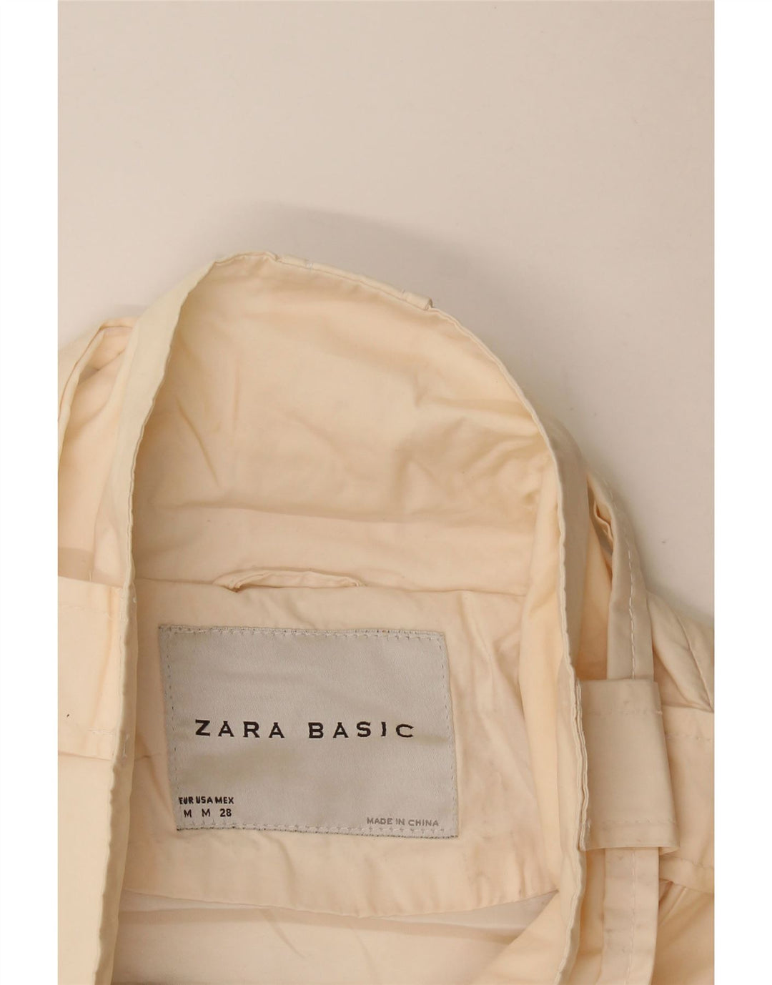 Giacca da donna Zara UK 14 media bianco sporco