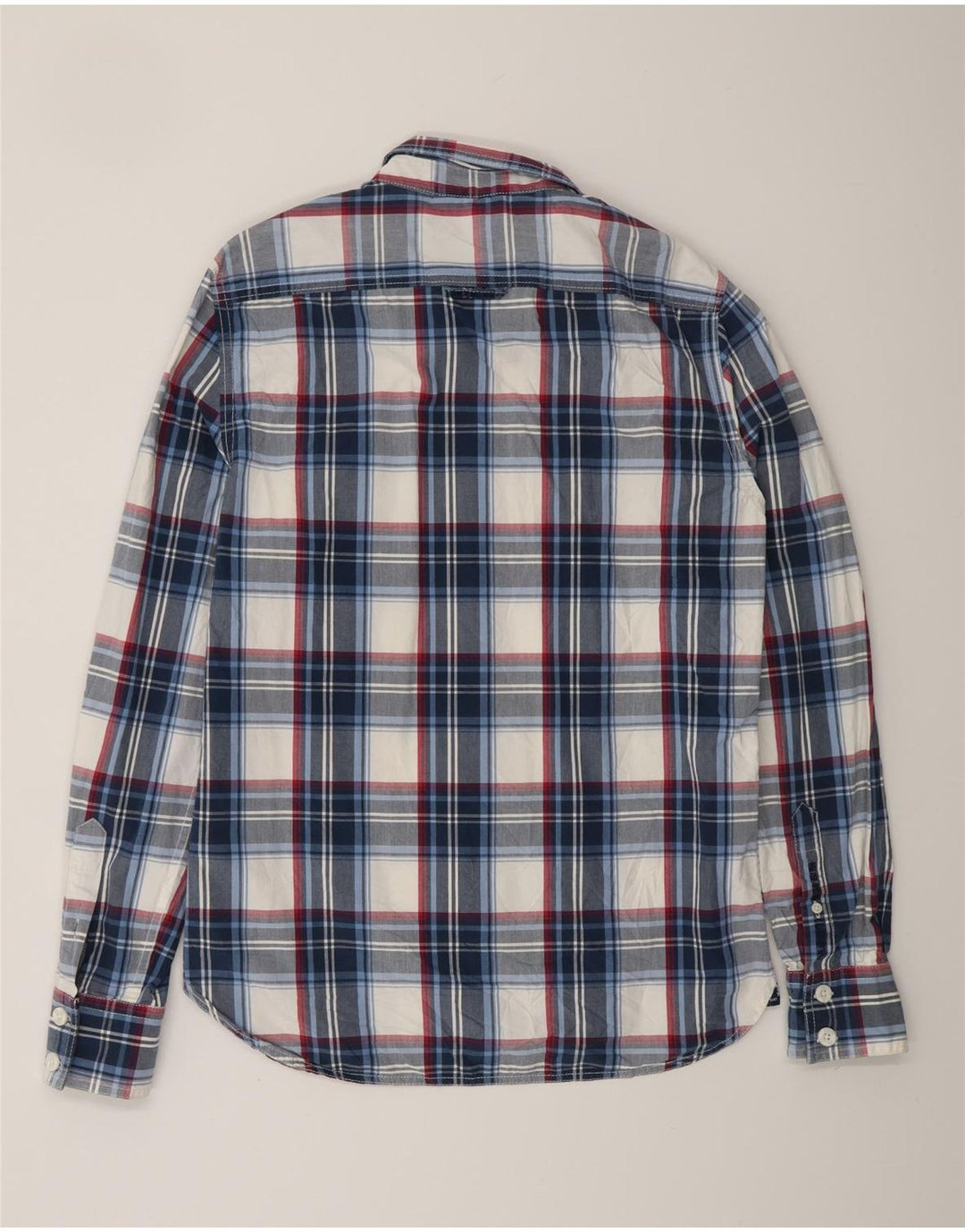 SUPERDRY herreskjorte stor marineblå ternet