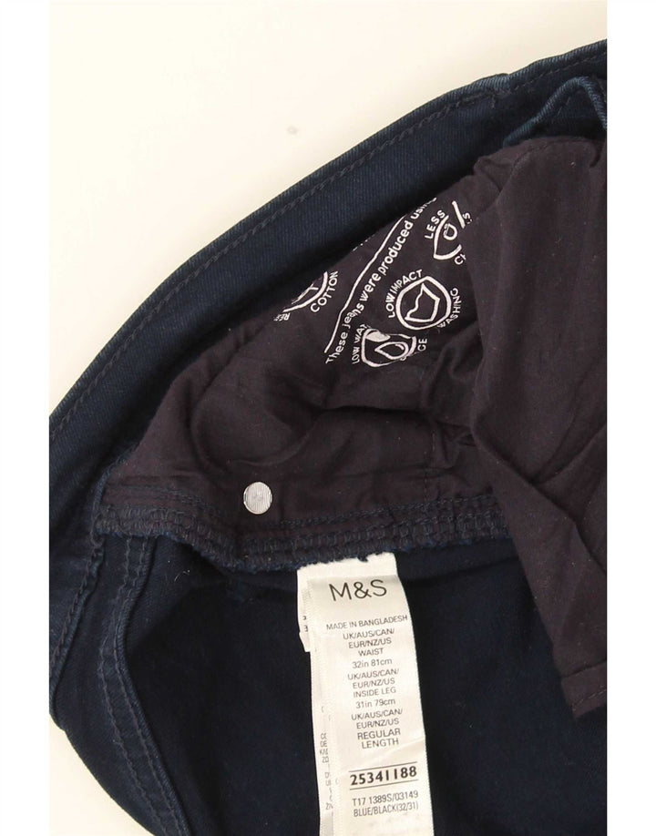 Мужские узкие джинсы Marks & Spencer W32 L31 синие, хлопок