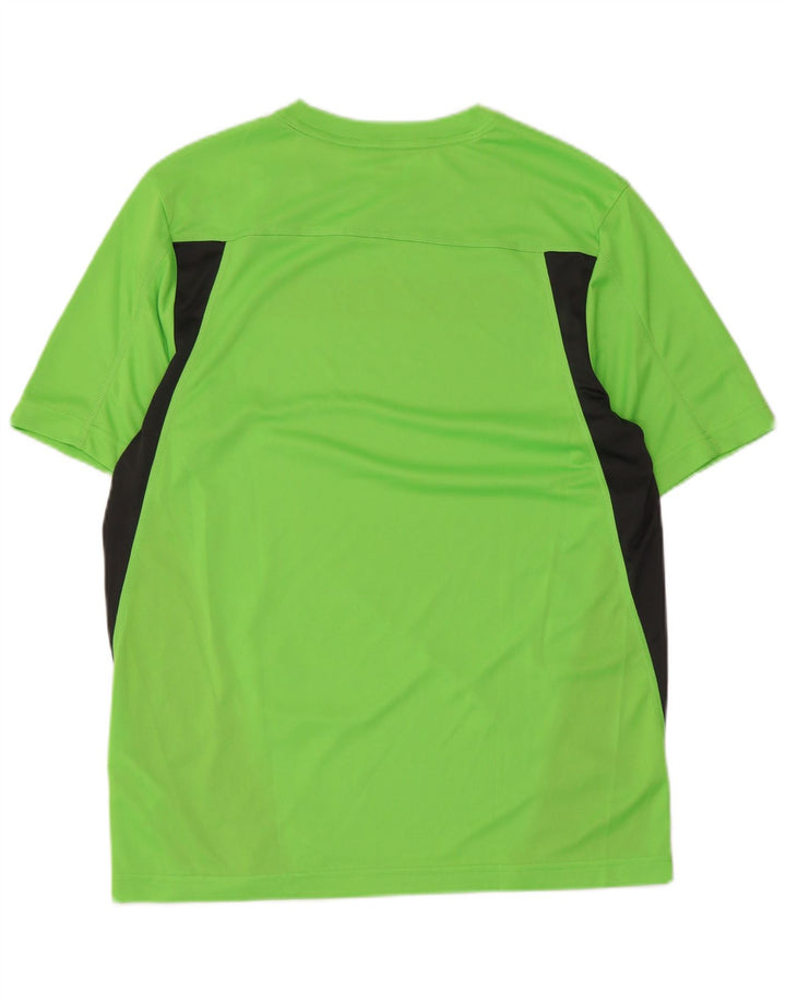 Reebok Mens Graphic T-Shirt Top Medium Green Colourblock Polyester