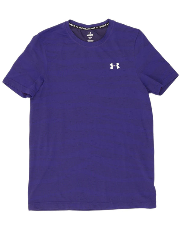 Under Armour T-Shirt Homme Bleu Marine Rayé Moyen