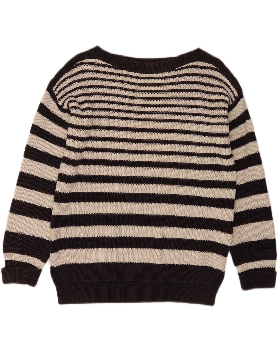 Marks & Spencer Pull col bateau pour femme UK 14 Bleu marine moyen