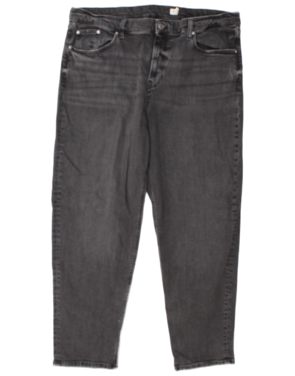 Marks & Spencer Dame-tilspidsede jeans UK 20 2XL W38 L29 Grå Bomuld