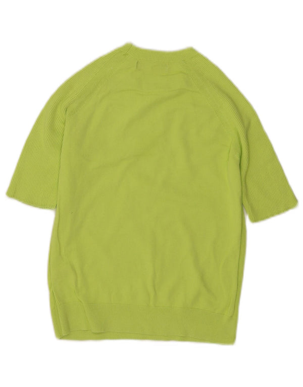 Maglione maglione girocollo a maniche corte da donna Marks & Spencer UK 6 XS Verde