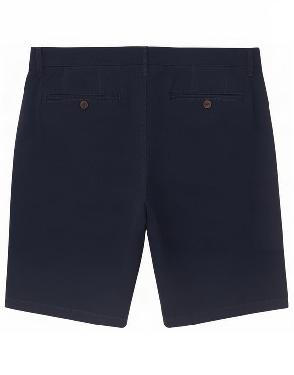 Marks & Spencer Pantaloncini chino da uomo grandi W34 Cotone a quadri blu navy