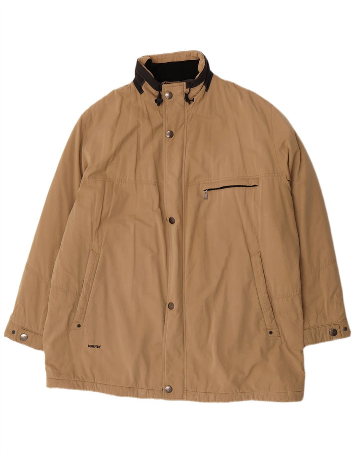 Bugatti Mens Gore-Tex Windbreaker Jacket UK 62 6XL Beige Cotton