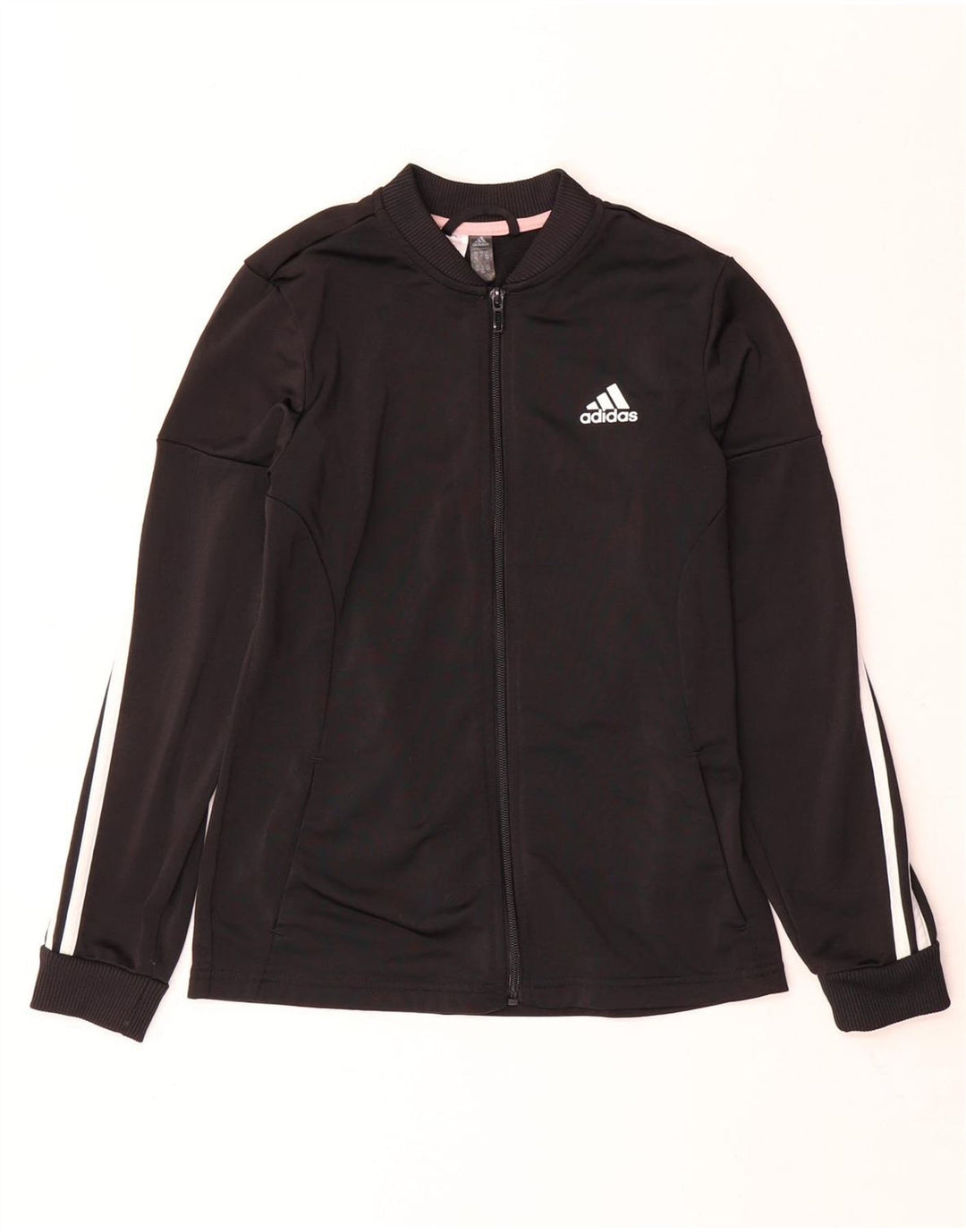Veste de survêtement Adidas Fille 11-12 ans Noir Polyester