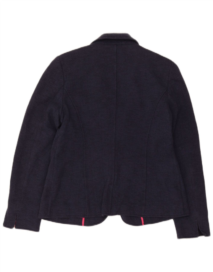 Sacou blazer pentru femei Joules cu 1 nasture UK 14, mare, bleumarin, în oase