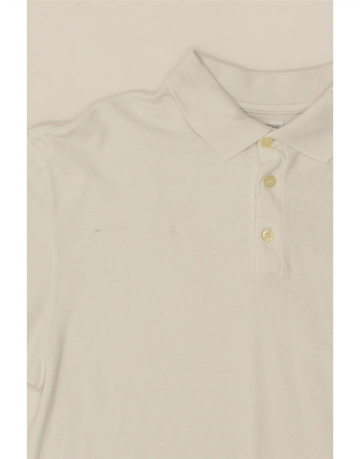 THINK PINK Mens Polo Shirt Large White Cotton Vintage Think Pink and Second-Hand Think Pink from Messina Hembry 