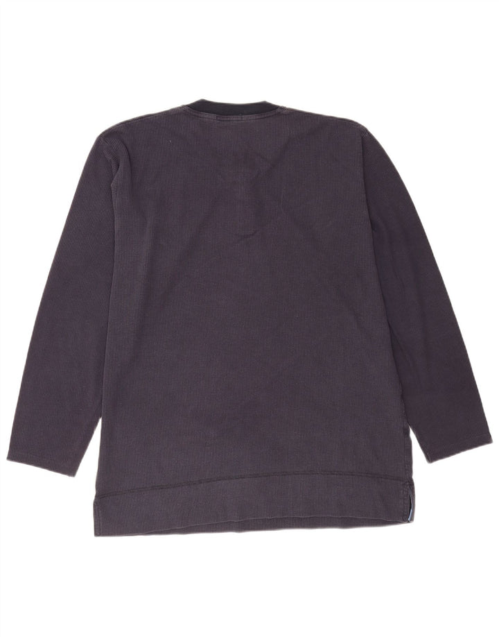 Felpa da uomo Marks & Spencer maglione medio cotone blu navy