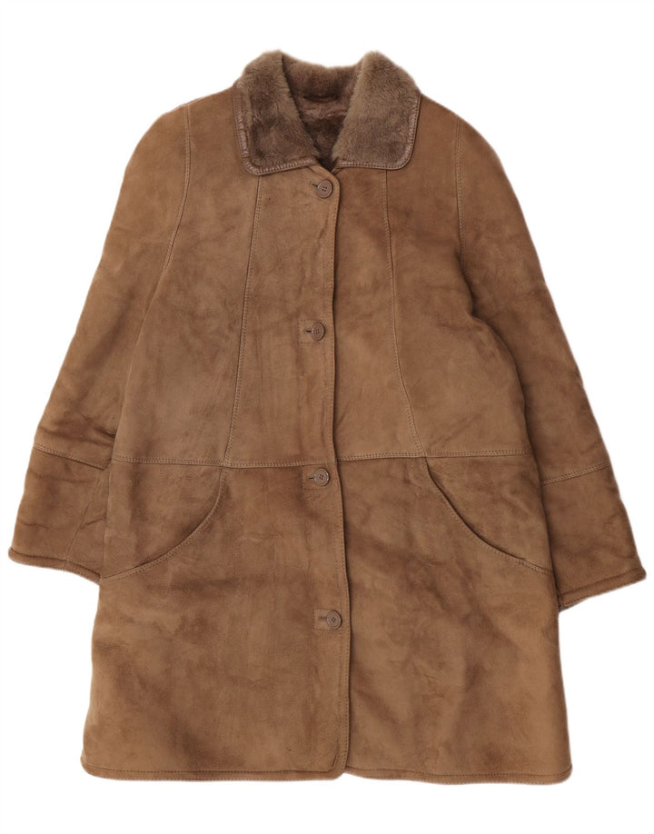 Cappotto in shearling oversize da donna Skinni IT 50 XL Shearling marrone