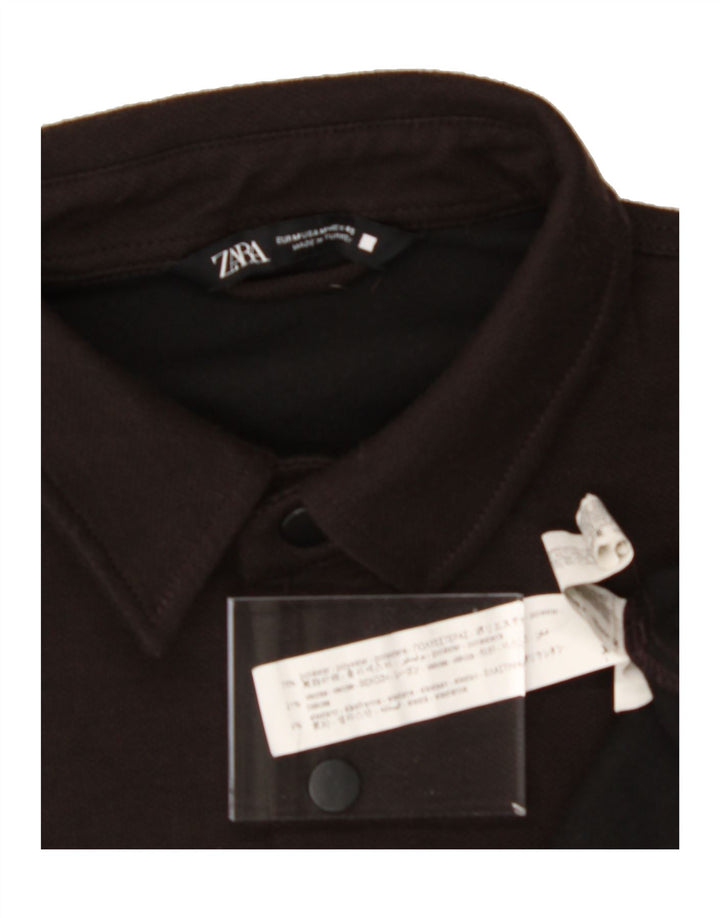 ZARA Mens Bomber Jacket UK 38 Medium Brown Polyester Vintage Zara and Second-Hand Zara from Messina Hembry 