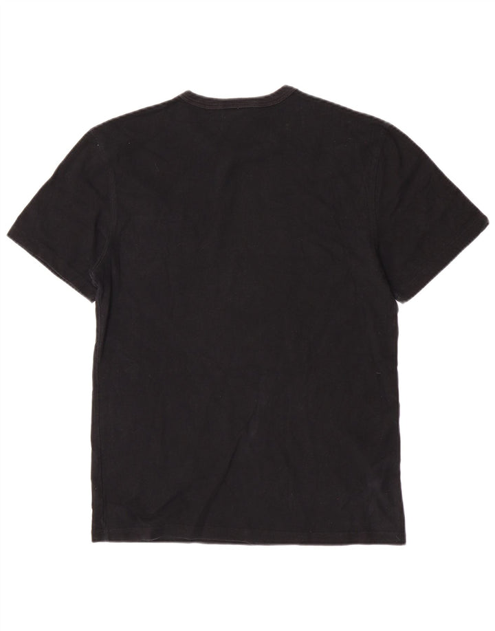 Champion Mens Heritage T-Shirt Top Small Black Cotton
