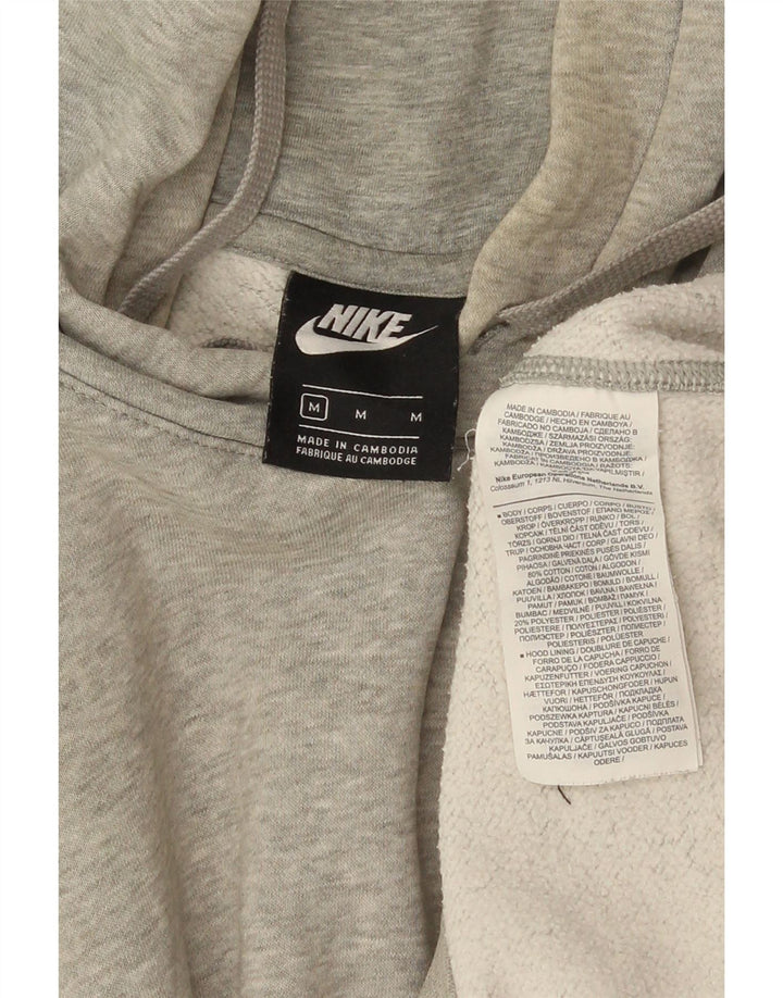 Nike Mens Hoodie Jumper Medium Grey Flecked Cotton