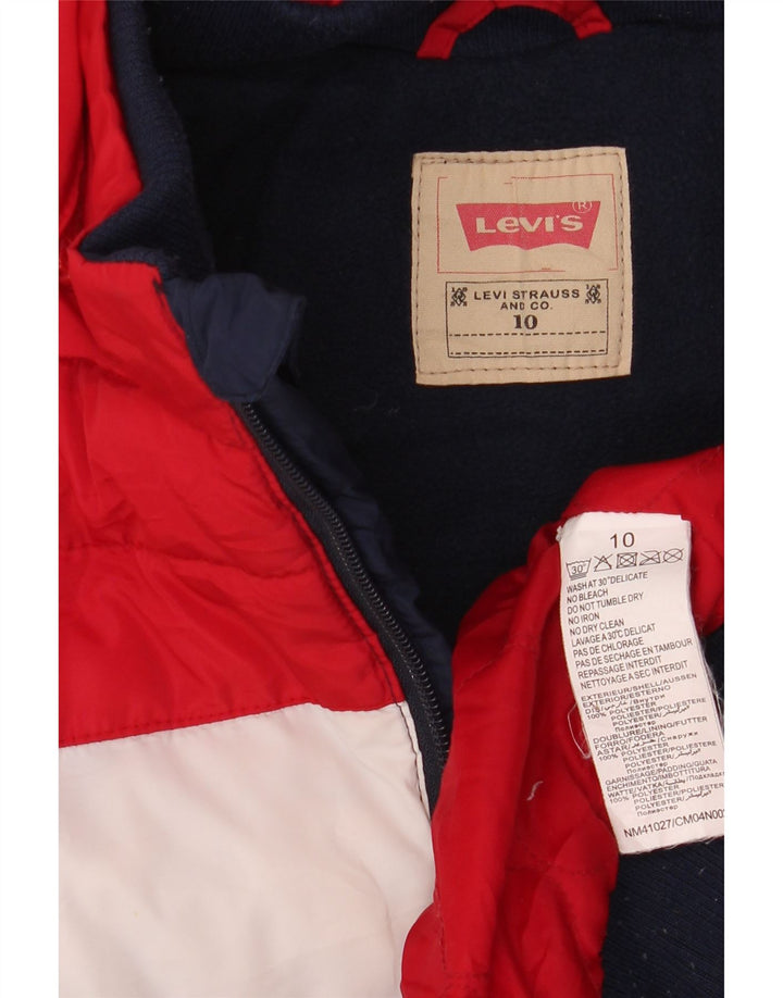 Levi's Boys Graphic Padded Jacket 9-10 Years Multicoloured Colourblock