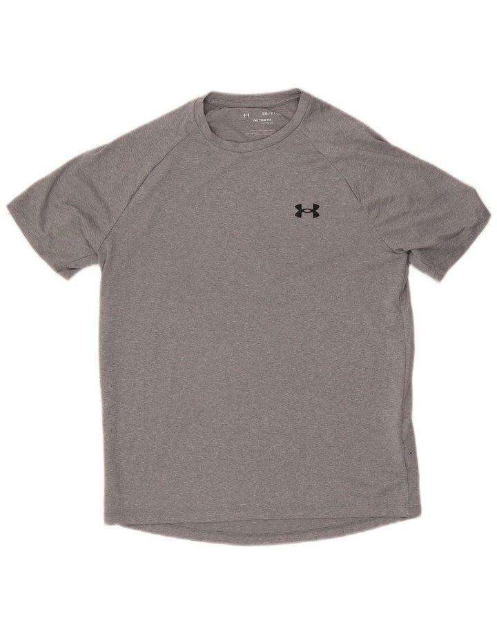 Under Armour Mens T-Shirt Top Small Grey Polyester