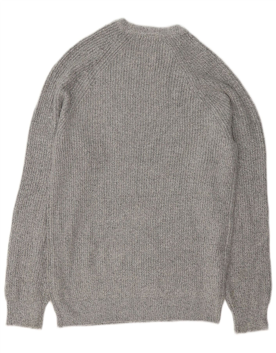 Marks & Spencer Herren-Pullover mit Rundhalsausschnitt, Größe S, Grau, Polyamid