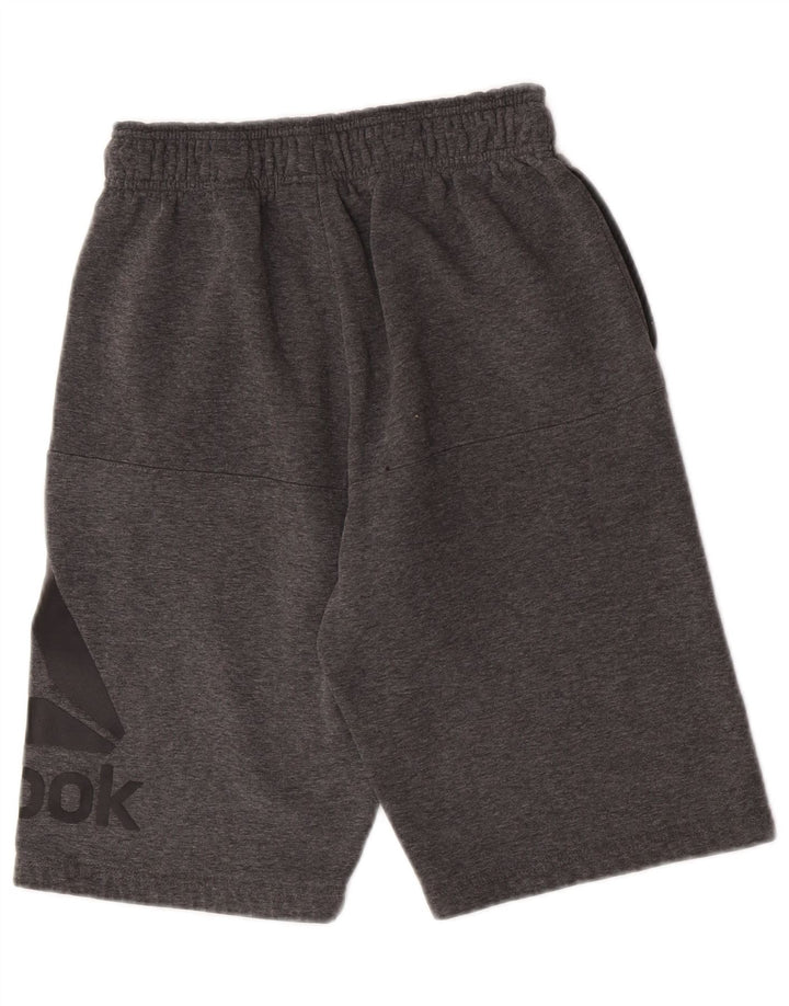 Reebok Herre grafiske sportsshorts Små grå bomuld