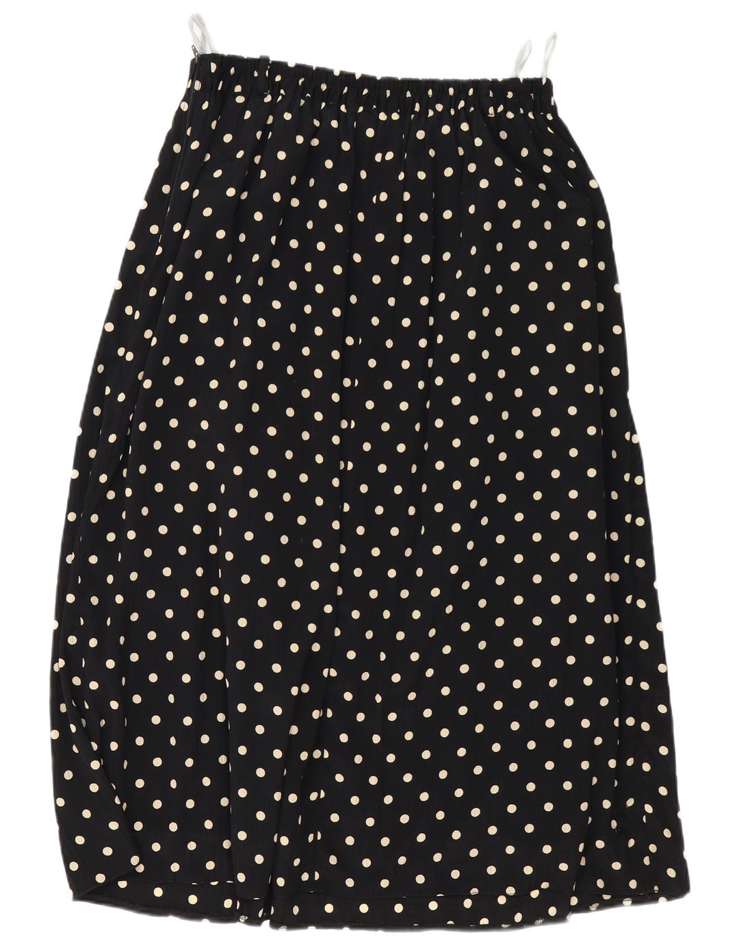 Vintage Womens Pleated Skirt W32 Large Black Spotted
