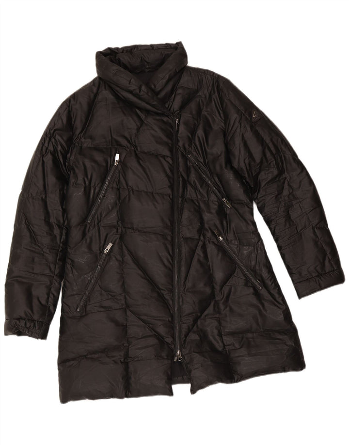 Hogan Womens Padded Coat IT 48 XL Black Polyester