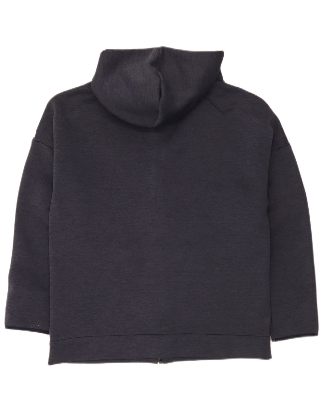 Giacca da ginnastica da uomo con cappuccio grafico Adidas grande in poliestere blu navy