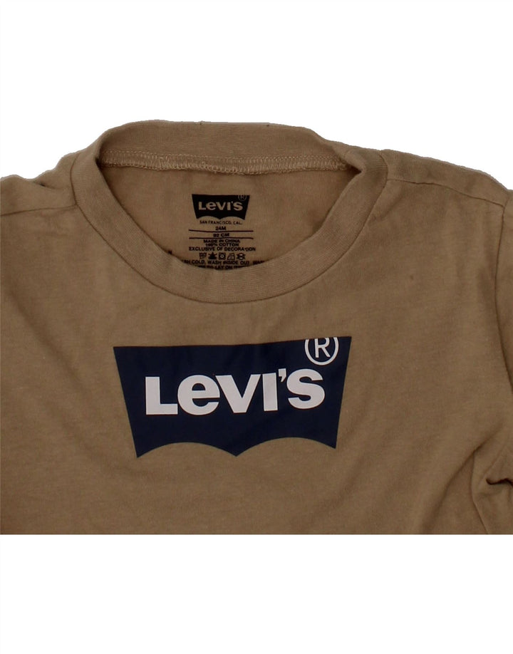 LEVI'S Baby Boys Graphic Sweatshirt Jumper 18-24 Months Brown Cotton Vintage Levi's and Second-Hand Levi's from Messina Hembry 