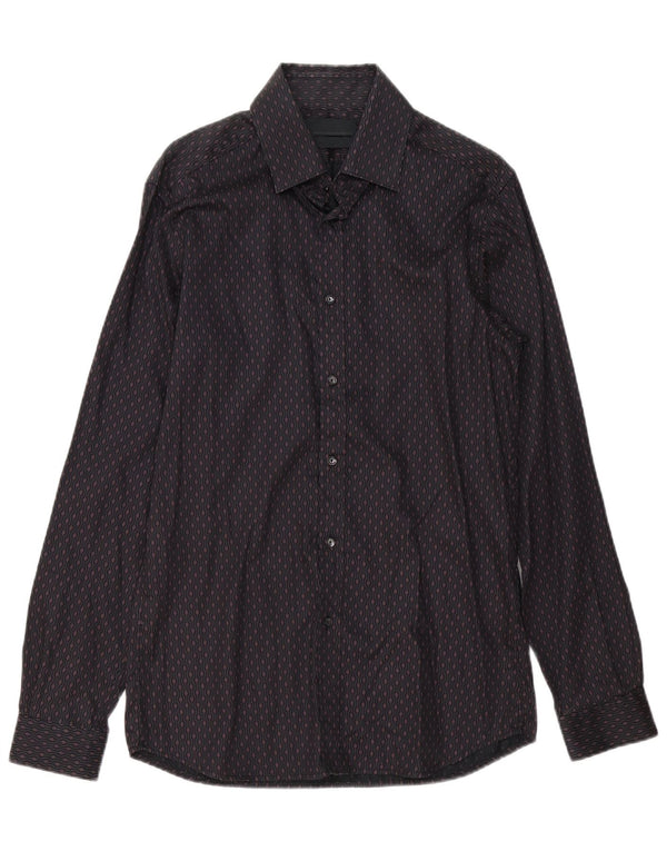 Diesel Herreskjorte IT 48 Medium Bourgogne Geometrisk Bomuld
