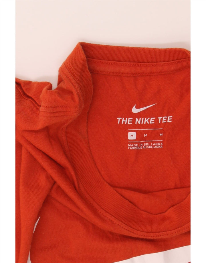 NIKE Mens Graphic T-Shirt Top Medium Orange Cotton Vintage Nike and Second-Hand Nike from Messina Hembry 