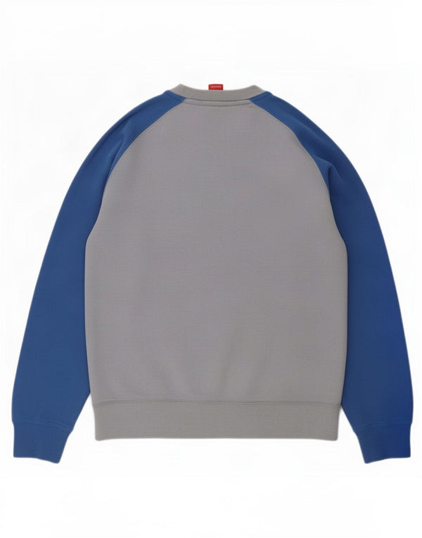 Nike Mens Graphic pulóver pulóver nagy szürke Colourblock pamut