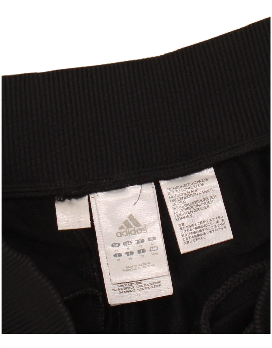 Adidas Damen Trainingshose UK 14 Large Schwarz Polyester